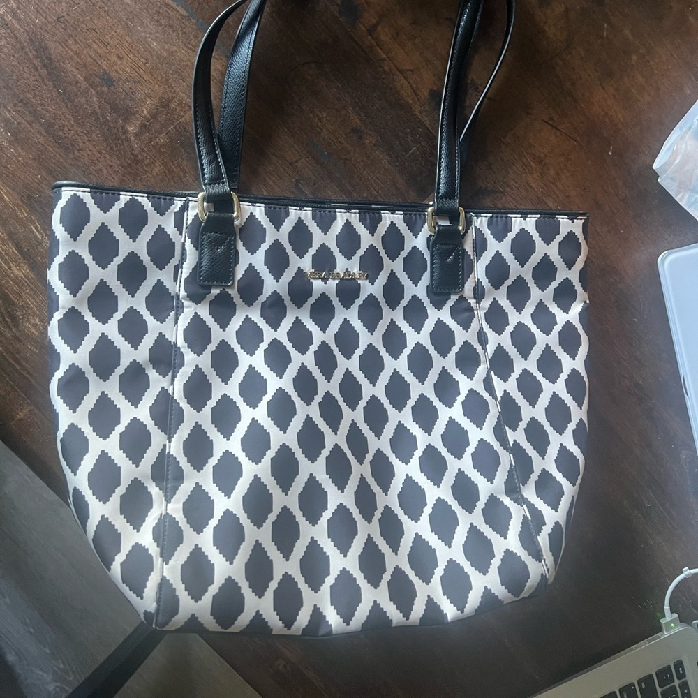 Vera Bradley black and cream tote